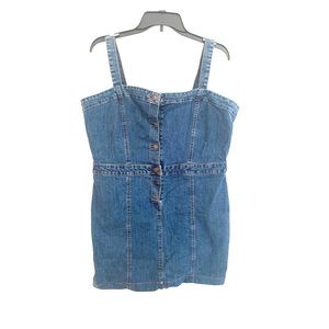 Jean mini dress 👗